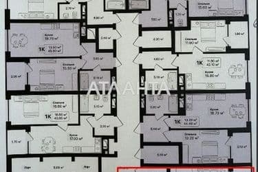 1-room apartment apartment by the address st. Topolnaya ul (area 47,2 m²) - Atlanta.ua - photo 13