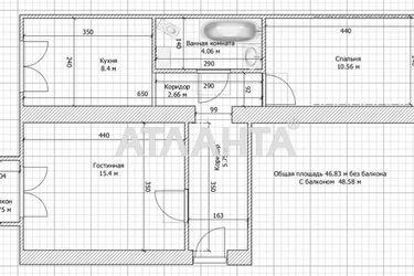 2-rooms apartment apartment by the address st. Lunina adm (area 49 m²) - Atlanta.ua - photo 46