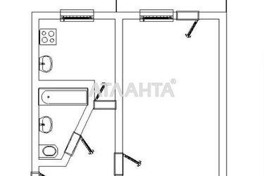 1-кімнатна квартира за адресою вул. Бочарова ген. (площа 31 м²) - Atlanta.ua - фото 14