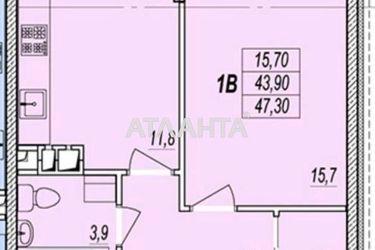 1-комнатная квартира по адресу ул. Прохоровская (площадь 47,3 м²) - Atlanta.ua - фото 6