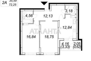 2-rooms apartment apartment by the address st. Baltiyskiy per (area 72,3 m²) - Atlanta.ua - photo 6