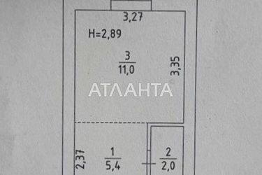 1-кімнатна квартира за адресою вул. Пересипська 7-а (площа 18,4 м²) - Atlanta.ua - фото 20