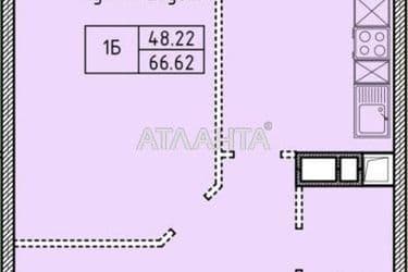 1-комнатная квартира по адресу Шевченко пр. (площадь 66,6 м²) - Atlanta.ua - фото 25
