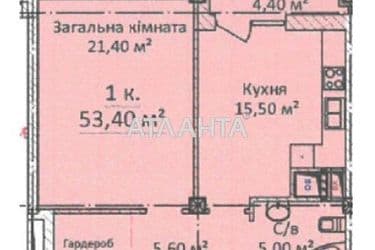 1-кімнатна квартира за адресою вул. Єврейська (площа 53 м²) - Atlanta.ua - фото 7