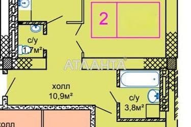 2-кімнатна квартира за адресою вул. Костанді (площа 73,7 м²) - Atlanta.ua - фото 10