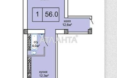 1-кімнатна квартира за адресою вул. Костанді (площа 54,6 м²) - Atlanta.ua - фото 20