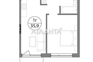 1-room apartment apartment by the address st. Shirokaya (area 35,9 m²) - Atlanta.ua - photo 10