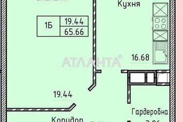 1-комнатная квартира по адресу Шевченко пр. (площадь 65,9 м²) - Atlanta.ua - фото 22