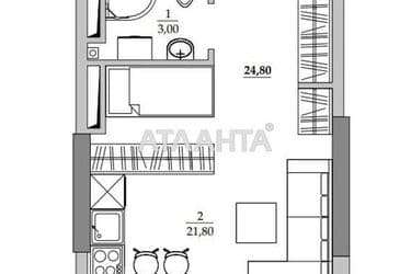 1-комнатная квартира по адресу ул. Вильямса ак. (площадь 25 м²) - Atlanta.ua - фото 6