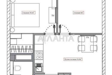 2-rooms apartment apartment by the address st. Zhemchuzhnaya (area 44 m²) - Atlanta.ua - photo 20