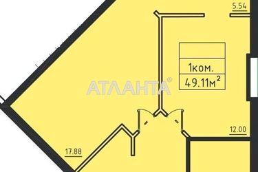 1-кімнатна квартира за адресою вул. Дача Ковалевського (площа 49 м²) - Atlanta.ua - фото 8