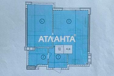 1-кімнатна квартира за адресою вул. Філатова ак. (площа 43 м²) - Atlanta.ua - фото 26
