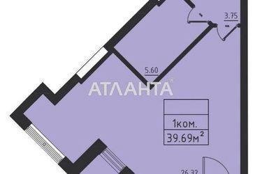 1-кімнатна квартира за адресою вул. Дача Ковалевського (площа 39,7 м²) - Atlanta.ua - фото 31