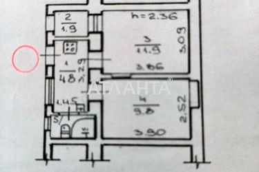 2-rooms apartment apartment by the address st. Kolontaevskaya Dzerzhinskogo (area 29 m²) - Atlanta.ua - photo 17