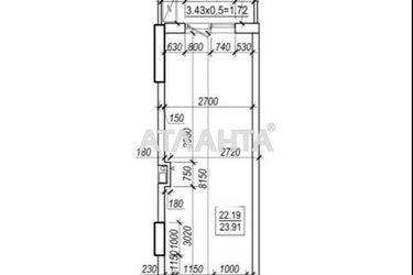 1-кімнатна квартира за адресою Фонтанська дор. (площа 23,7 м²) - Atlanta.ua - фото 16