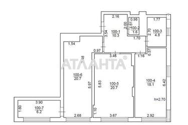 2-кімнатна квартира за адресою вул. Лінкольна (площа 83,2 м²) - Atlanta.ua - фото 38