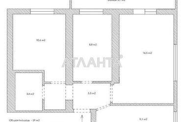 3-комнатная квартира по адресу ул. Шелухина Сергея (площадь 59,4 м²) - Atlanta.ua - фото 24