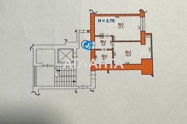 1-кімнатна квартира за адресою Хмельницького Б. Вул. (площа 37,4 м²) - Atlanta.ua - фото 30