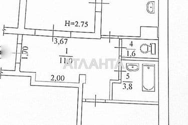 2-rooms apartment apartment by the address st. Nebesnoy Sotni pr Zhukova marsh pr Leninskoy iskry pr (area 69 m²) - Atlanta.ua - photo 34