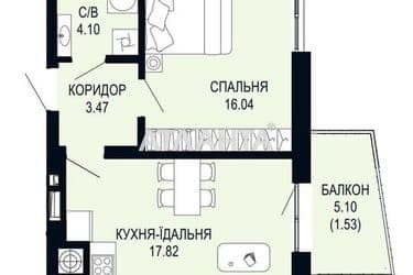 1-кімнатна квартира за адресою Щурата В. Вул. (площа 43,0 м²) - Atlanta.ua - фото 15