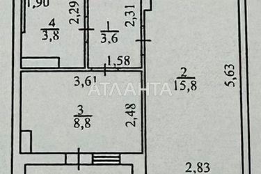 1-комнатная квартира по адресу ул. Проездная (площадь 34,6 м²) - Atlanta.ua - фото 18