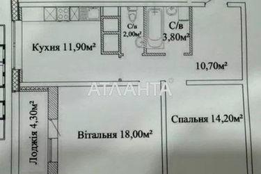 2-кімнатна квартира за адресою вул. Варненська (площа 65 м²) - Atlanta.ua - фото 10