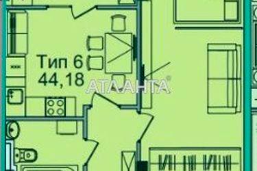 1-кімнатна квартира за адресою 7 км Овідіопольської дор. (площа 44,2 м²) - Atlanta.ua - фото 8