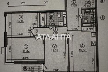 3-комнатная квартира по адресу ул. Олександра Олеся (площадь 82,9 м²) - Atlanta.ua - фото 32