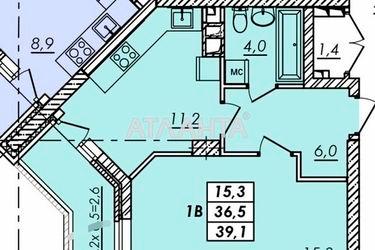 1-комнатная квартира по адресу Овидиопольская дор. (площадь 39,3 м²) - Atlanta.ua - фото 20