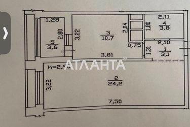 1-кімнатна квартира за адресою вул. Толбухіна (площа 46 м²) - Atlanta.ua - фото 42