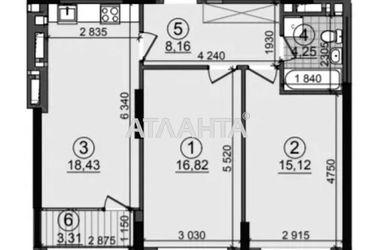 2-кімнатна квартира за адресою вул. Сімї Крістерів (площа 66,2 м²) - Atlanta.ua - фото 46