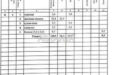 1-комнатная квартира по адресу ул. Большая Окружная (площадь 34 м²) - Atlanta.ua - фото 9