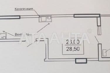 1-комнатная квартира по адресу Тополинный пер. (площадь 28,5 м²) - Atlanta.ua - фото 14