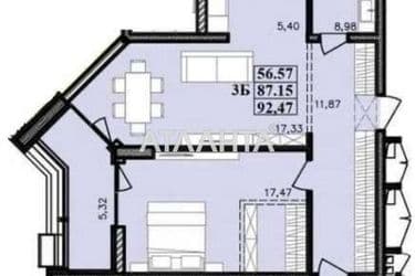 3-кімнатна квартира за адресою вул. Франка Івана (площа 92,5 м²) - Atlanta.ua - фото 22