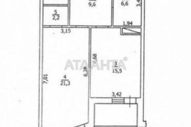 1-room apartment apartment by the address st. Gagarinskoe plato (area 59 m²) - Atlanta.ua - photo 17