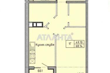1-комнатная квартира по адресу Шевченко пр. (площадь 68,1 м²) - Atlanta.ua - фото 15