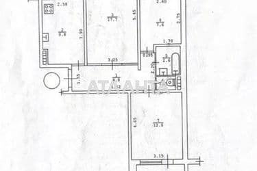 3-кімнатна квартира за адресою вул. Головківська (площа 64,3 м²) - Atlanta.ua - фото 14