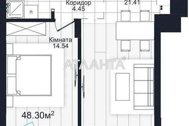 1-кімнатна квартира за адресою вул. Буковинська (площа 49 м²) - Atlanta.ua - фото 26