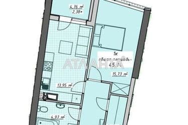 1-кімнатна квартира за адресою Курортний пров. (площа 45,9 м²) - Atlanta.ua - фото 20