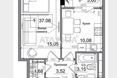1-кімнатна квартира за адресою 7 км Овідіопольської дор. (площа 36,6 м²) - Atlanta.ua - фото 6