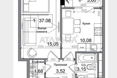 1-комнатная квартира по адресу 7 км овидиопольской дор. (площадь 36,6 м²) - Atlanta.ua - фото 6