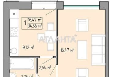 1-комнатная квартира по адресу Небесной Сотни пр. (площадь 36 м²) - Atlanta.ua - фото 31
