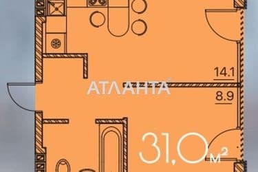 1-кімнатна квартира за адресою Люстдорфська дор. (площа 31 м²) - Atlanta.ua - фото 6