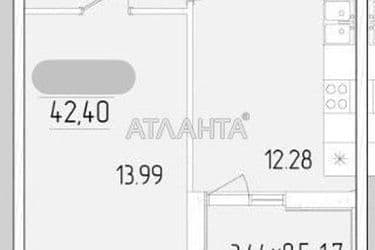 1-кімнатна квартира за адресою вул. Краснова (площа 42,4 м²) - Atlanta.ua - фото 24