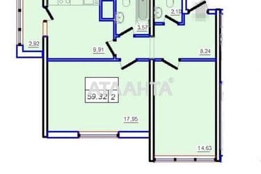 2-rooms apartment apartment by the address st. Zhemchuzhnaya (area 60 m²) - Atlanta.ua - photo 10