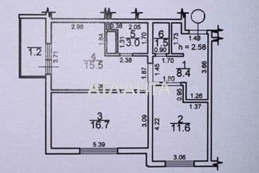 2-кімнатна квартира за адресою вул. Сахарова (площа 57,9 м²) - Atlanta.ua - фото 35