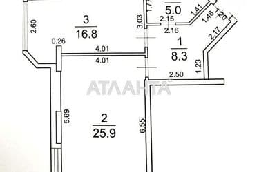 1-кімнатна квартира за адресою вул. Парусна (площа 56 м²) - Atlanta.ua - фото 19