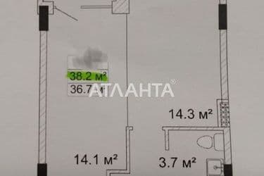 1-room apartment apartment by the address st. Bocharova gen (area 38,2 m²) - Atlanta.ua - photo 20