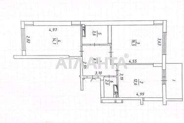 2-кімнатна квартира за адресою вул. Грушевського Михайла (площа 58,2 м²) - Atlanta.ua - фото 36