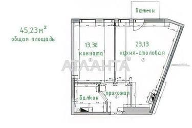 1-кімнатна квартира за адресою вул. Приморська (площа 45,2 м²) - Atlanta.ua - фото 13
